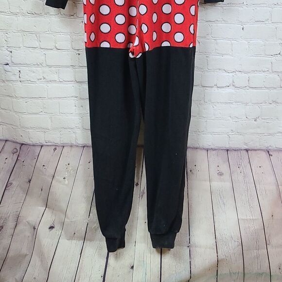 Minnie Mouse Small Fleece Jumper Plush Hood Pajamas One Piece Union Suit Onesie - Picture 10 of 11